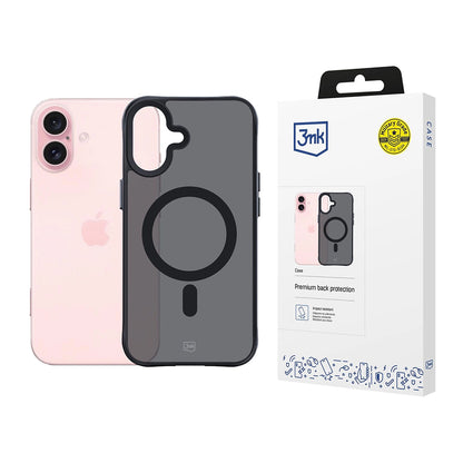 Capa MagSafe para Apple iPhone 16, 3MK, Smoke MagCase, Preta
