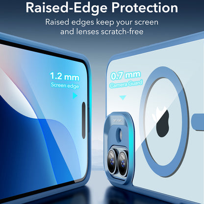 Capa MagSafe para Apple iPhone 16, ESR, Classic Hybrid, Azul Transparente