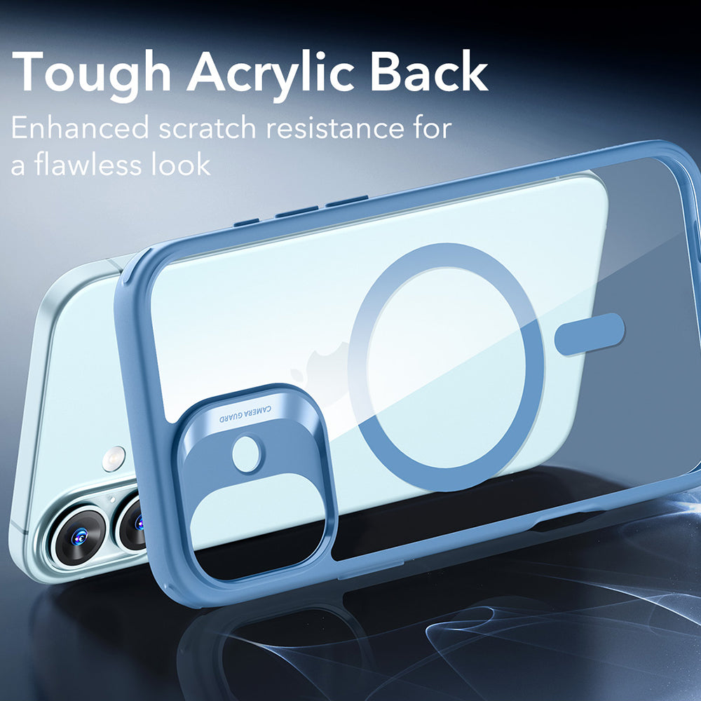 Capa MagSafe para Apple iPhone 16, ESR, Classic Hybrid, Azul Transparente