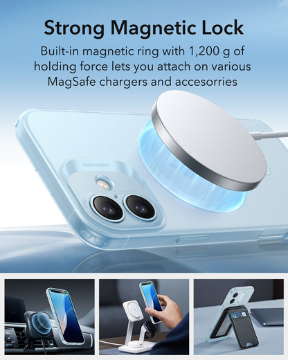 Capa MagSafe para Apple iPhone 16, ESR, Zero, Azul Acetinado