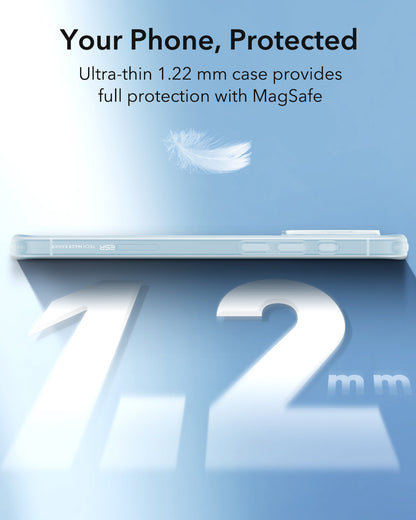 Capa MagSafe para Apple iPhone 16, ESR, Zero, Azul Acetinado