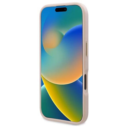 Capa MagSafe para Apple iPhone 16, Guess, 4G Logo Plate, Rosa