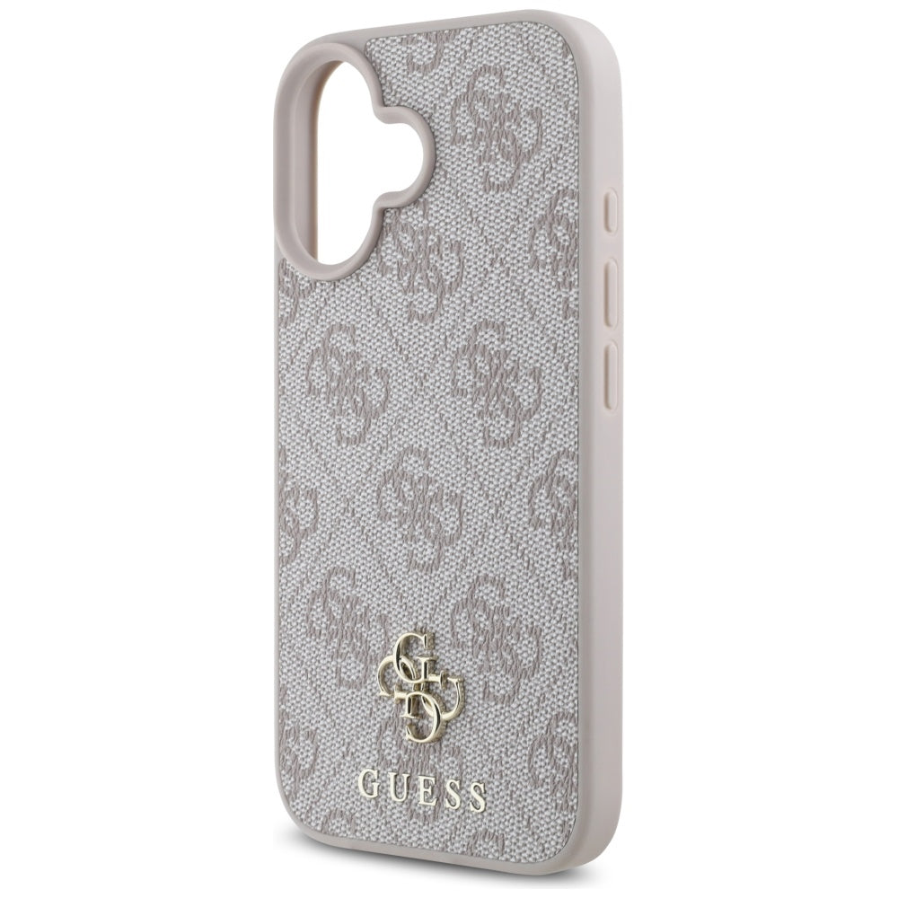 Capa MagSafe para Apple iPhone 16, Guess, 4G Small and Classic Logo, Rosa