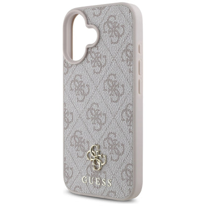 Capa MagSafe para Apple iPhone 16, Guess, 4G Small and Classic Logo, Rosa