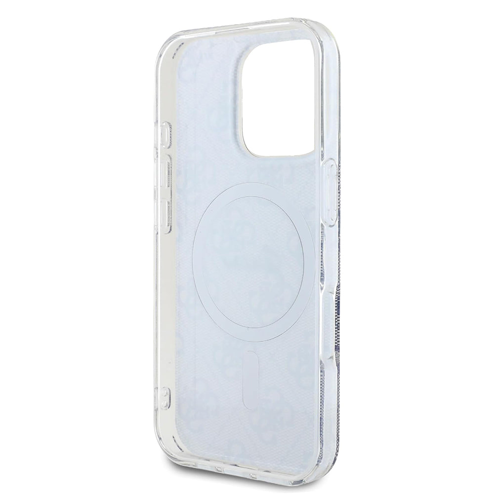Capa MagSafe para Apple iPhone 16, Guess, IML 4G, Azul