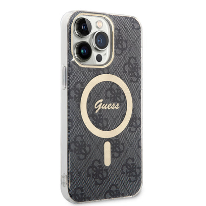 Capa MagSafe para Apple iPhone 16, Guess, IML 4G, Preta