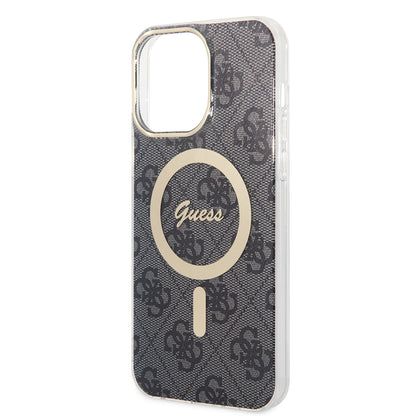 Capa MagSafe para Apple iPhone 16, Guess, IML 4G, Preta