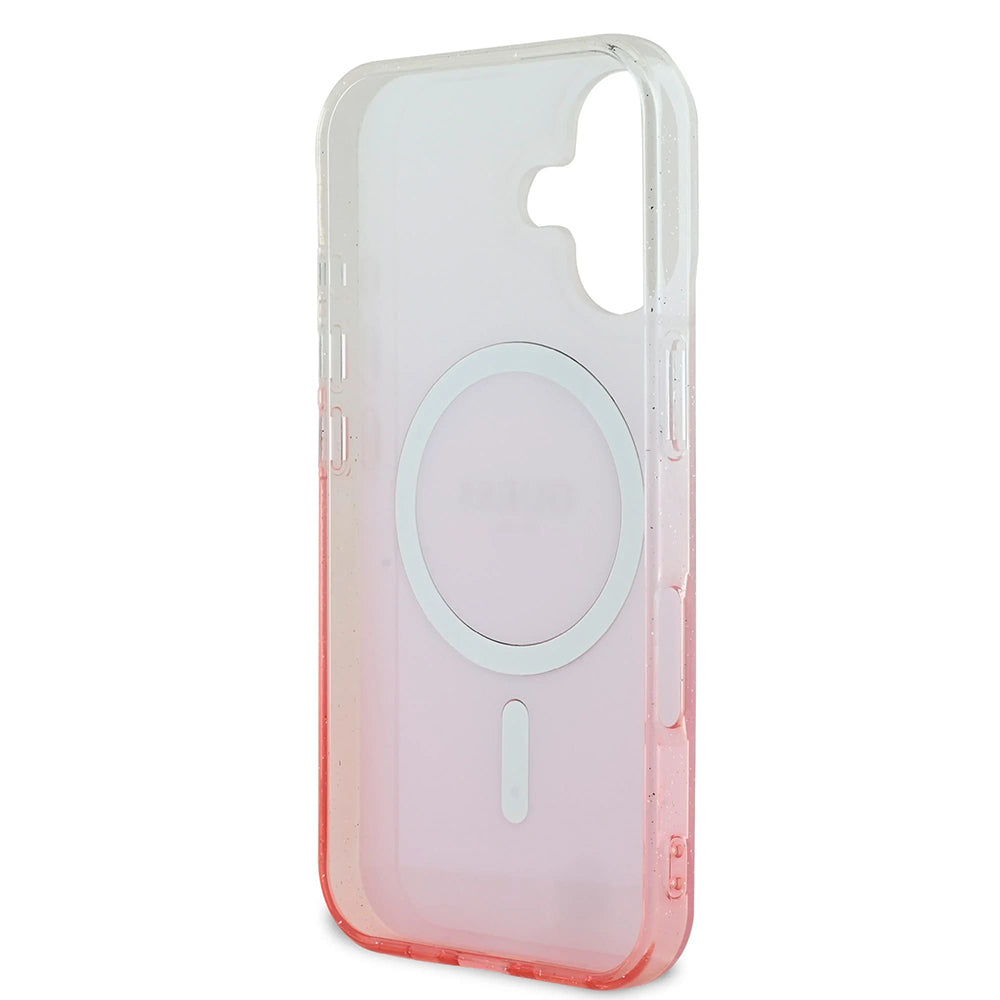 Capa MagSafe para Apple iPhone 16, Guess, IML Glitter Gradient, Castanho
