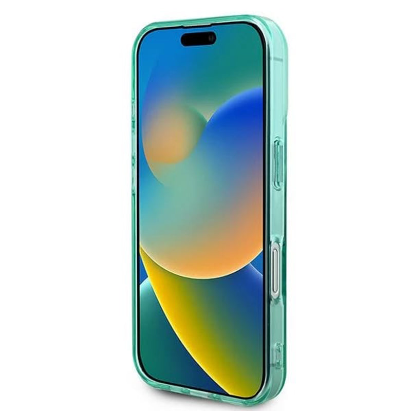 Capa MagSafe para Apple iPhone 16, Guess, IML Rhinestone, Verde