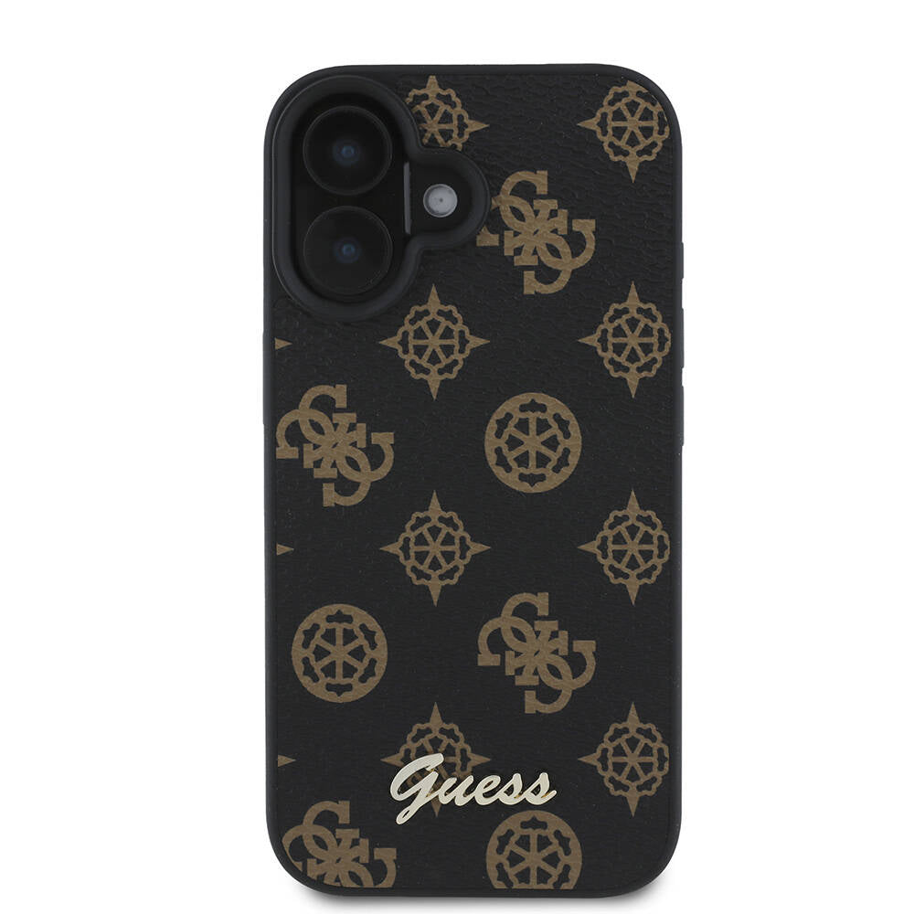 Capa MagSafe para Apple iPhone 16, Guess, Peony Script, Preta
