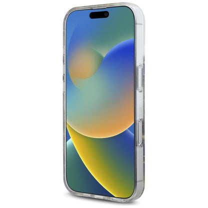 Capa MagSafe para Apple iPhone 16, Guess, Resin Flowers and Glitter, Roxo