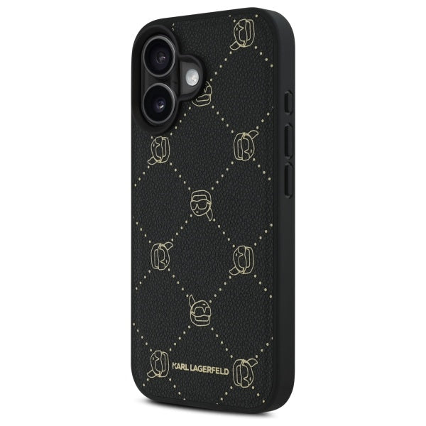 Capa MagSafe para Apple iPhone 16, Karl Lagerfeld, Karl's Head, Preta
