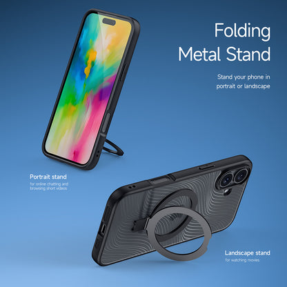 Capa MagSafe para Apple iPhone 16 Plus, DUX DUCIS, Aimo Stand, Preta