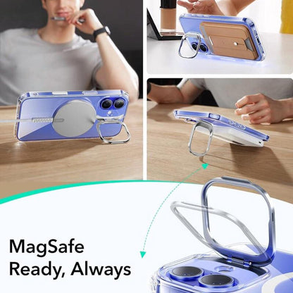 Capa MagSafe para Apple iPhone 16 Plus, ESR, Classic Hybrid Kickstand Slide, Transparente