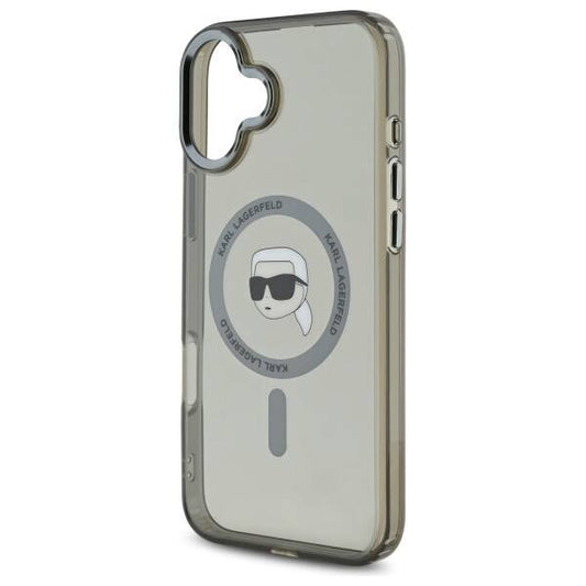 Capa MagSafe para Apple iPhone 16 Plus, Karl Lagerfeld, IML Karl's Head, Preta