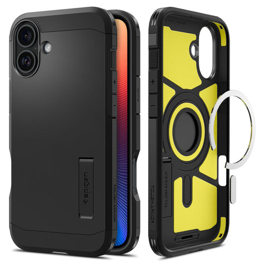 Capa MagSafe para Apple iPhone 16 Plus, Spigen, Tough Armor, Preta