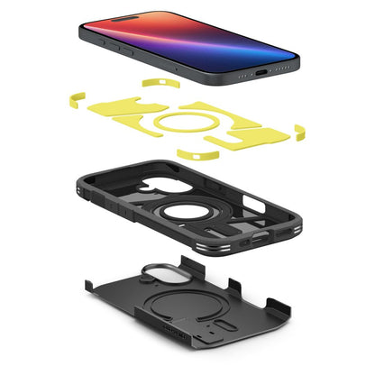 Capa MagSafe para Apple iPhone 16 Plus, Spigen, Tough Armor, Preta