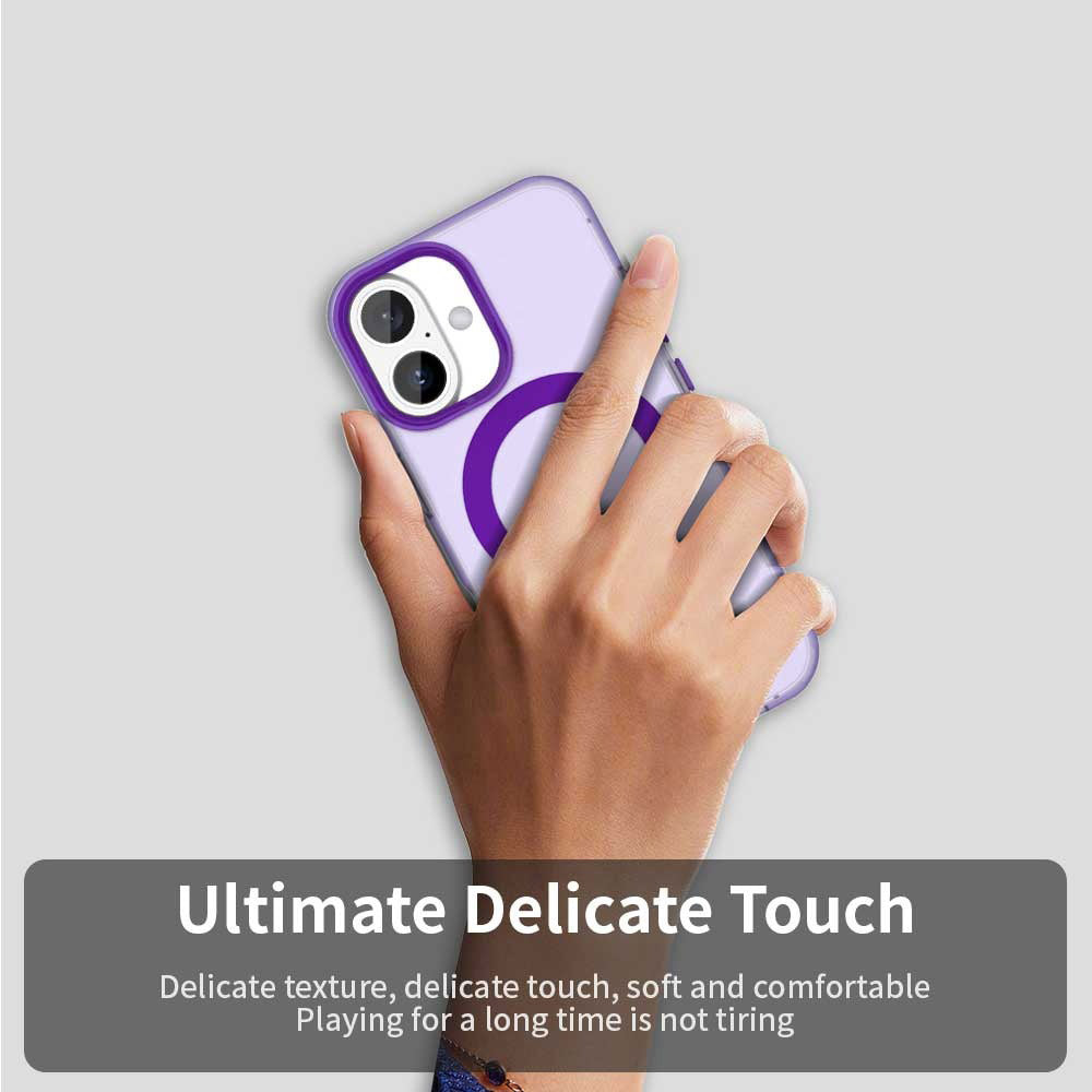 Capa MagSafe para Apple iPhone 16 Plus, Techsuit, CandyCase, Roxo