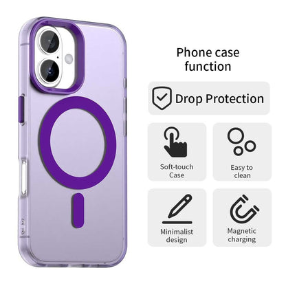 Capa MagSafe para Apple iPhone 16 Plus, Techsuit, CandyCase, Roxo
