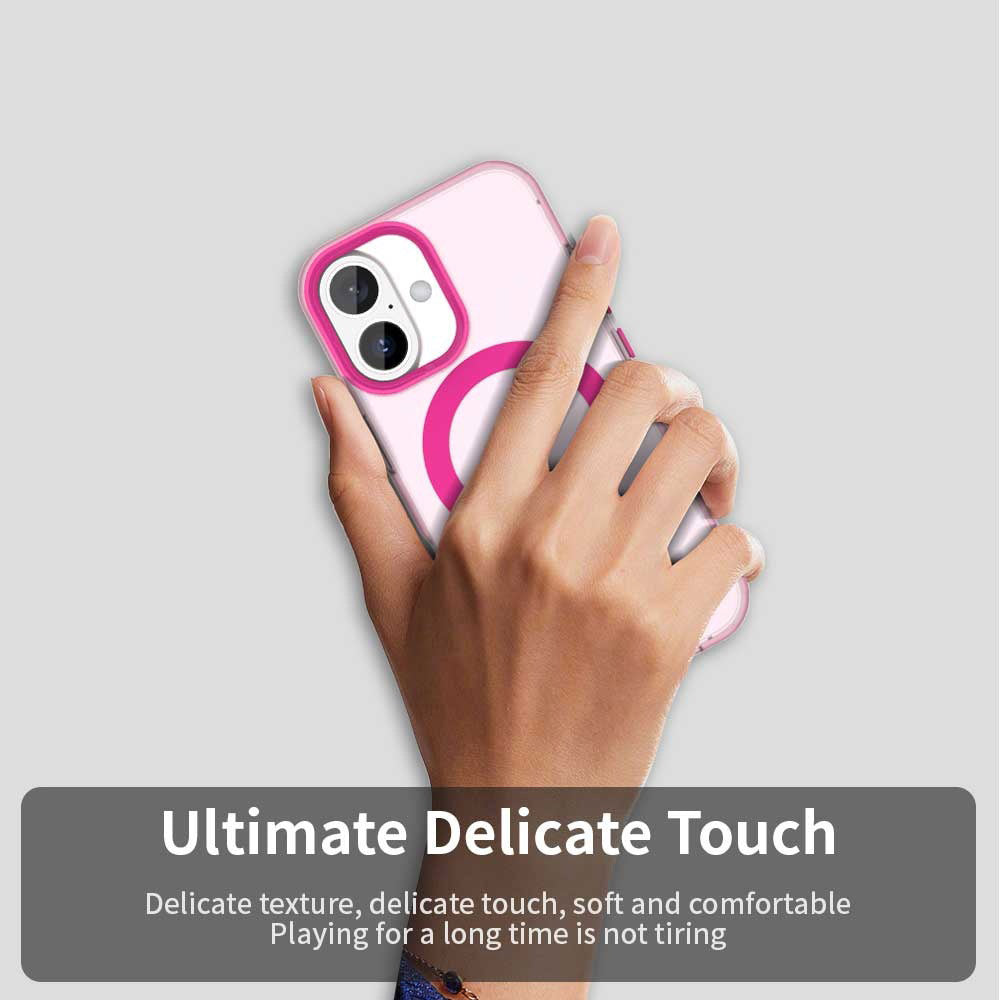 Capa MagSafe para Apple iPhone 16 Plus, Techsuit, CandyCase, Rosa