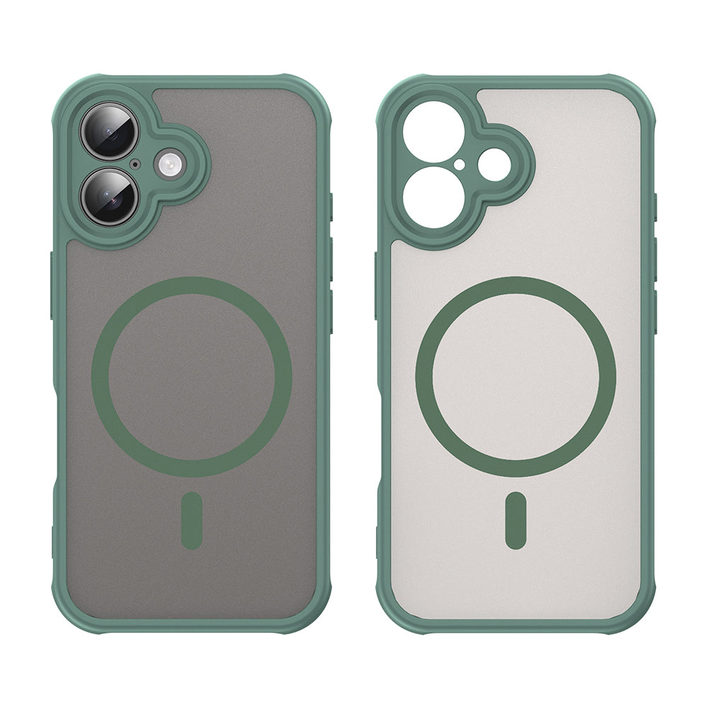 Capa MagSafe para Apple iPhone 16 Plus, Techsuit, HaloFrost II, Verde