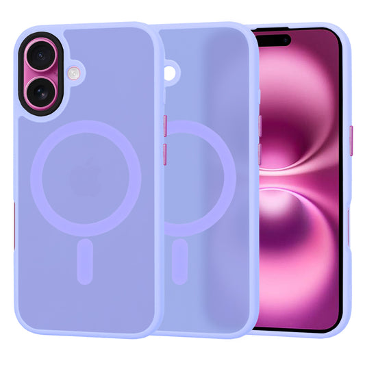 Capa MagSafe para Apple iPhone 16 Plus, Techsuit, HaloFrost, Roxo Claro