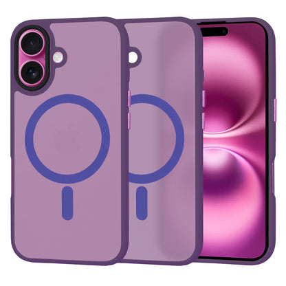 Capa MagSafe para Apple iPhone 16 Plus, Techsuit, HaloFrost, Roxo Escuro