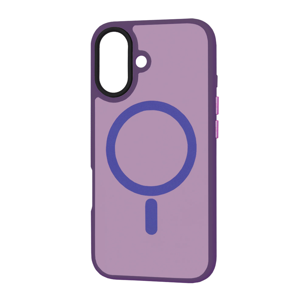 Capa MagSafe para Apple iPhone 16 Plus, Techsuit, HaloFrost, Roxo Escuro