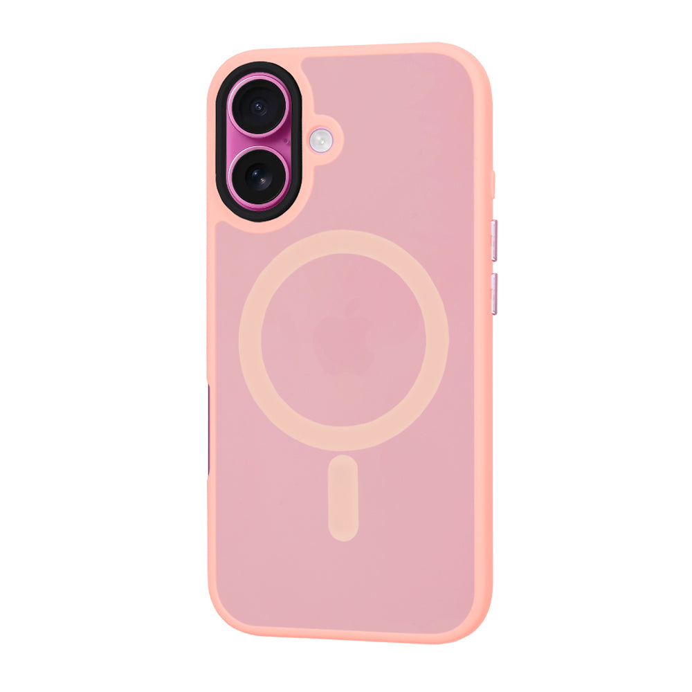 Capa MagSafe para Apple iPhone 16 Plus, Techsuit, HaloFrost, Rosa