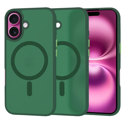 Capa MagSafe para Apple iPhone 16 Plus, Techsuit, HaloFrost, Verde