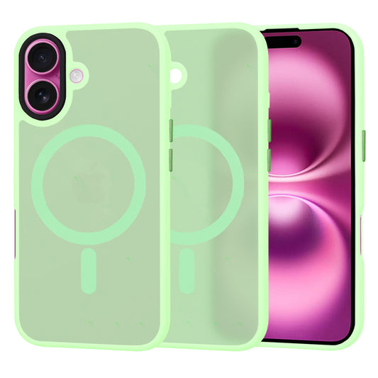 Capa MagSafe para Apple iPhone 16 Plus, Techsuit, HaloFrost, Verde Claro