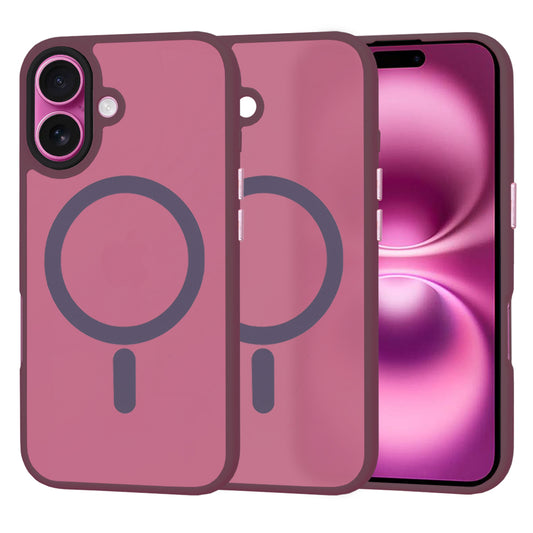 Capa MagSafe para Apple iPhone 16 Plus, Techsuit, HaloFrost, Vinho