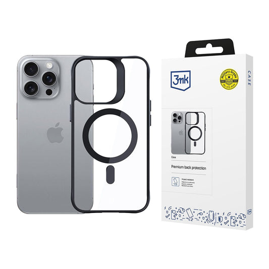 Capa MagSafe para Apple iPhone 16 Pro, 3MK, Satin Armor, Transparente