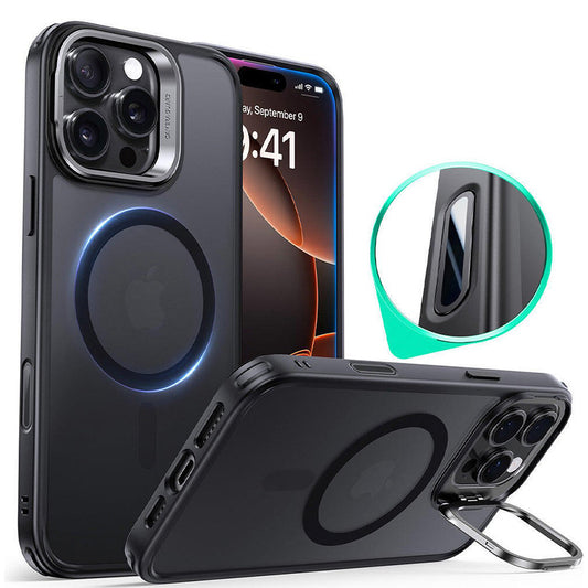 Capa MagSafe para Apple iPhone 16 Pro, ESR, Classic Hybrid Kickstand Slide, Preta Fosca