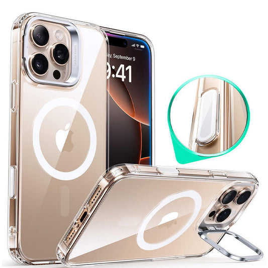 Capa MagSafe para Apple iPhone 16 Pro, ESR, Classic Hybrid Kickstand Slide, Transparente