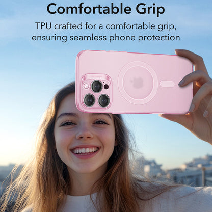Capa MagSafe para Apple iPhone 16 Pro, ESR, Zero, Rosa Acetinado