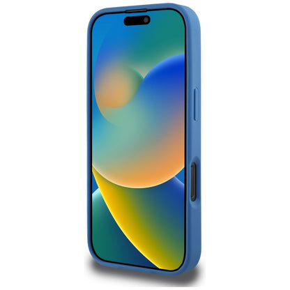 Capa MagSafe para Apple iPhone 16 Pro, Guess, 4G Circle Classic Logo, Azul