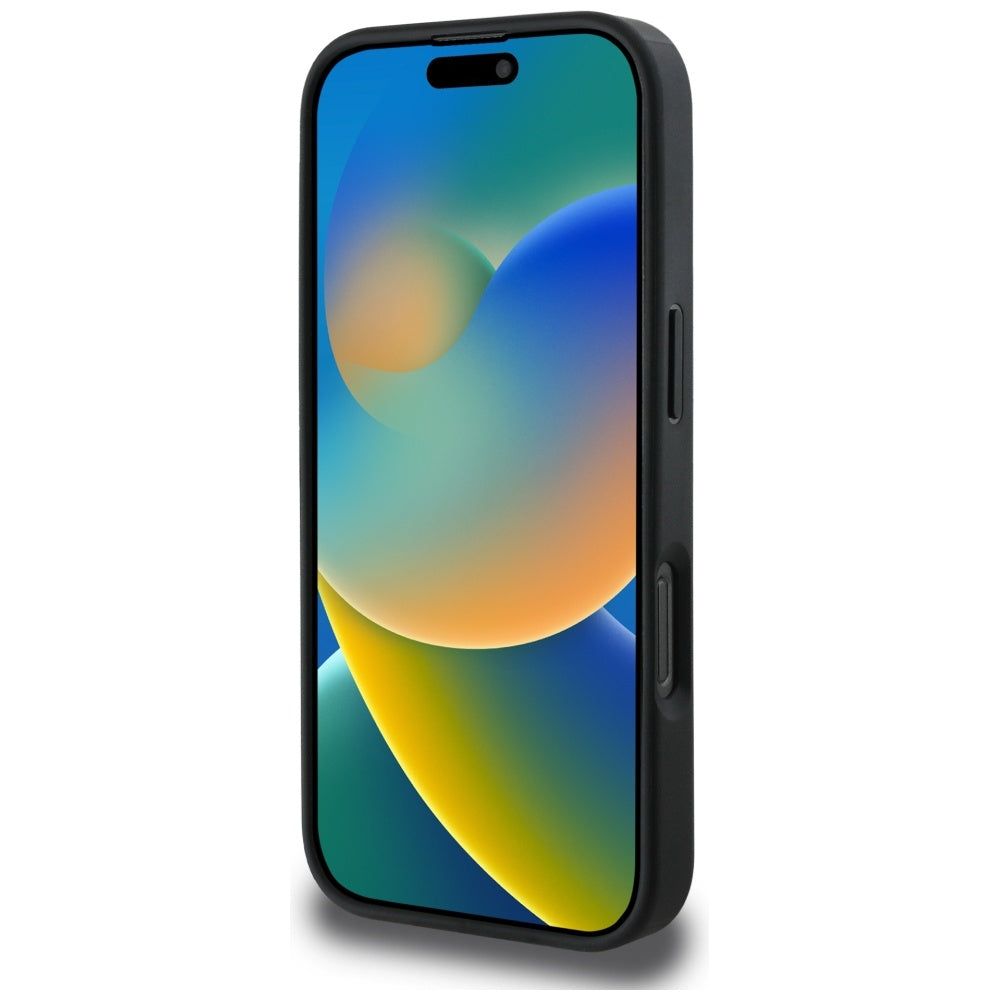 Capa MagSafe para Apple iPhone 16 Pro, Guess, 4G Circle Classic Logo, Preta