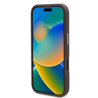 Capa MagSafe para Apple iPhone 16 Pro, Guess, 4G Logo Plate, Rosa