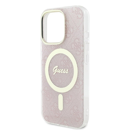 Capa MagSafe para Apple iPhone 16 Pro, Guess, IML 4G, Rosa
