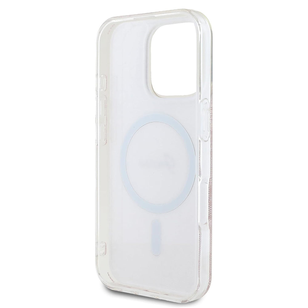 Capa MagSafe para Apple iPhone 16 Pro, Guess, IML 4G, Rosa