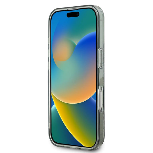 Capa MagSafe para Apple iPhone 16 Pro, Guess, IML Flower & Tonal Circle, Verde