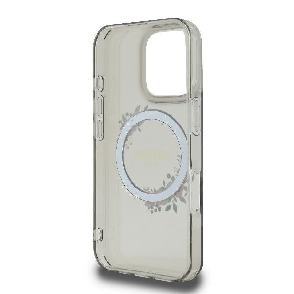 Capa MagSafe para Apple iPhone 16 Pro, Guess, IML Flowers Wreath, Preta