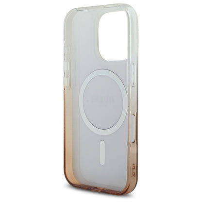 Capa MagSafe para Apple iPhone 16 Pro, Guess, IML Glitter Gradient, Marrom