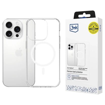 Capa MagSafe para Apple iPhone 16 Pro Max, 3MK, Armor MagCase, Transparente