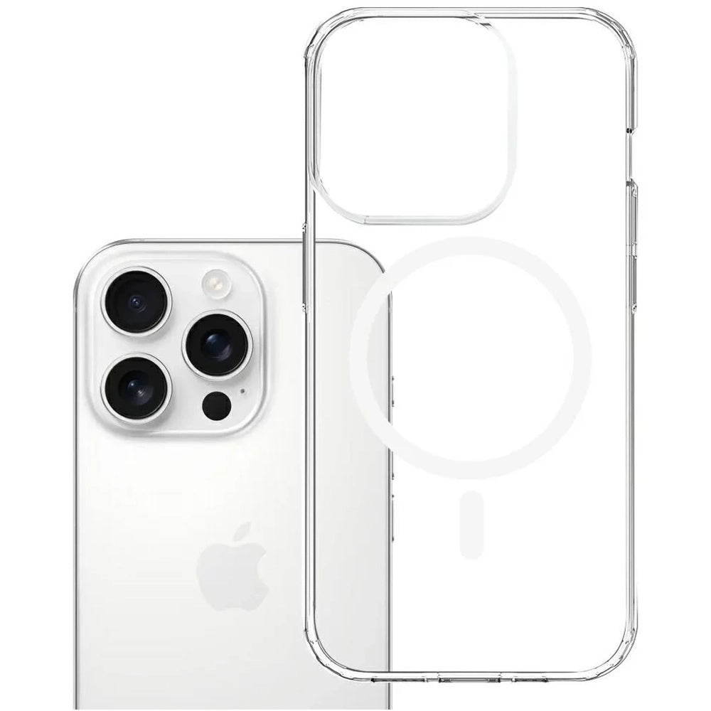 Capa MagSafe para Apple iPhone 16 Pro Max, 3MK, Armor MagCase, Transparente
