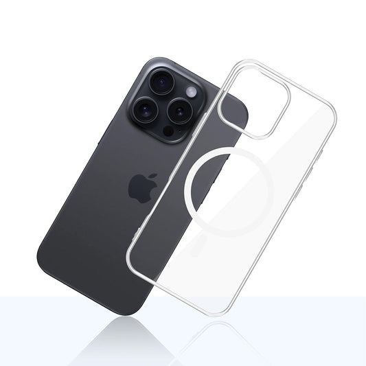Capa MagSafe para Apple iPhone 16 Pro Max, 3MK, Clear MagCase, Transparente