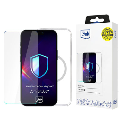 Capa MagSafe para Apple iPhone 16 Pro Max, 3MK, ComfortDuo, Transparente