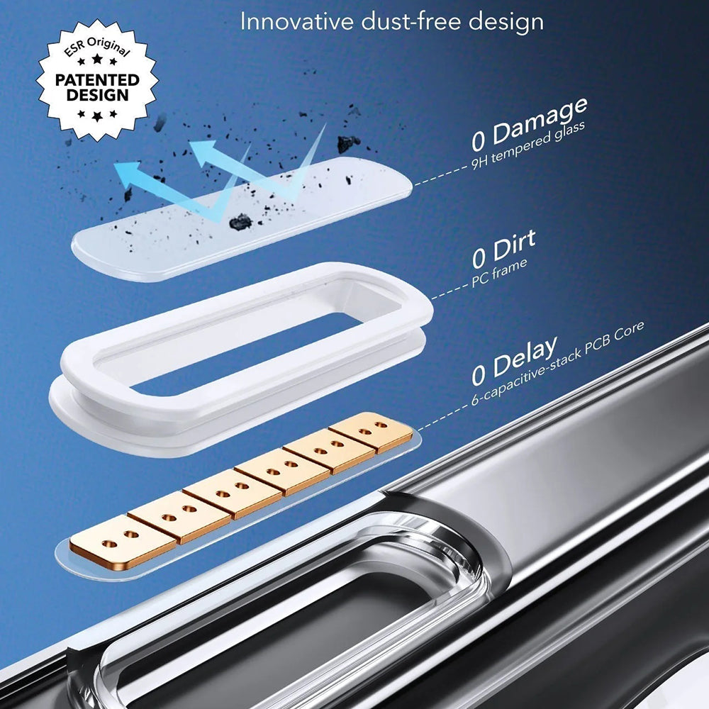 Capa MagSafe para Apple iPhone 16 Pro Max, ESR, Classic Hybrid Slide, Preta Transparente
