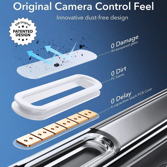 Capa MagSafe para Apple iPhone 16 Pro Max, ESR, Classic Hybrid Slide, Transparente